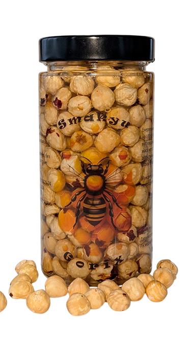 Фундук бланшированный с акациевым медом (4820289640126) - фото 1 Фундук бланшированный с акациевым медом (4820289640126) - фото 1