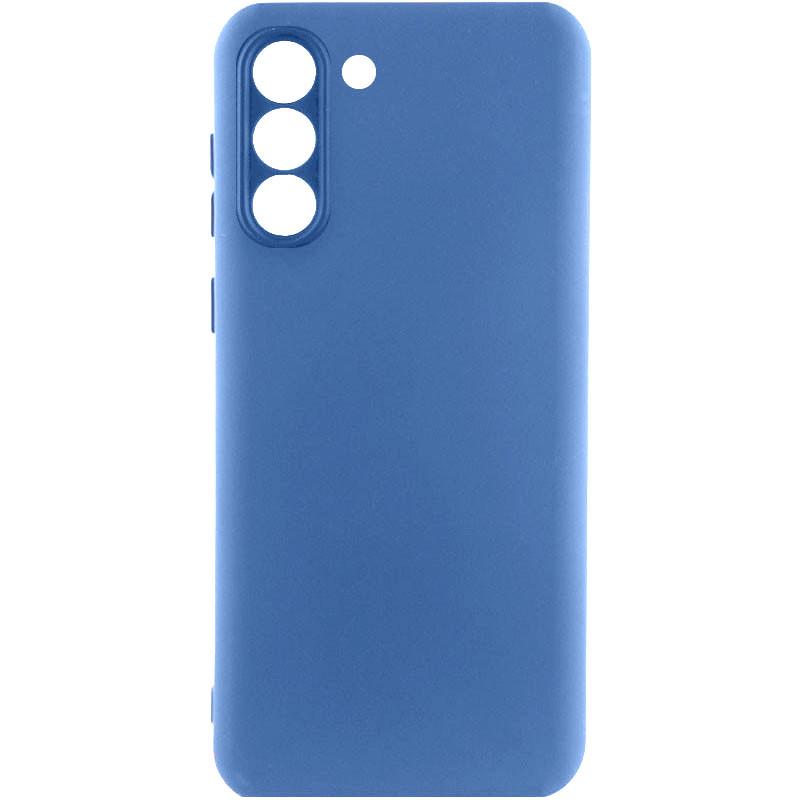 Противоударный чехол Silicone Cover Lakshmi Full Camera (A) для Samsung Galaxy S22 Синий