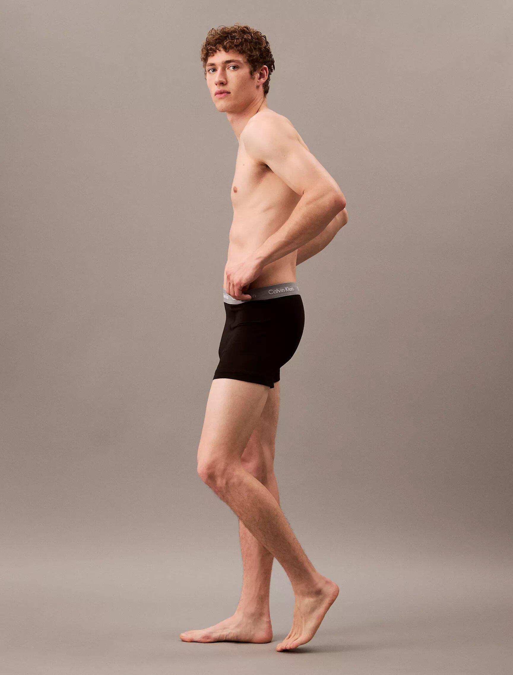 Набор трусов боксеры Calvin Klein M 5 шт. Черный (CK-111) - фото 6 Набор трусов боксеры Calvin Klein M 5 шт. Черный (CK-111) - фото 6