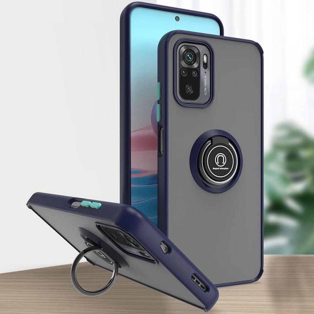 Защитный чехол MatteLuxe Xiaomi Redmi Note 10S (с кольцом) Blue (33088-28)