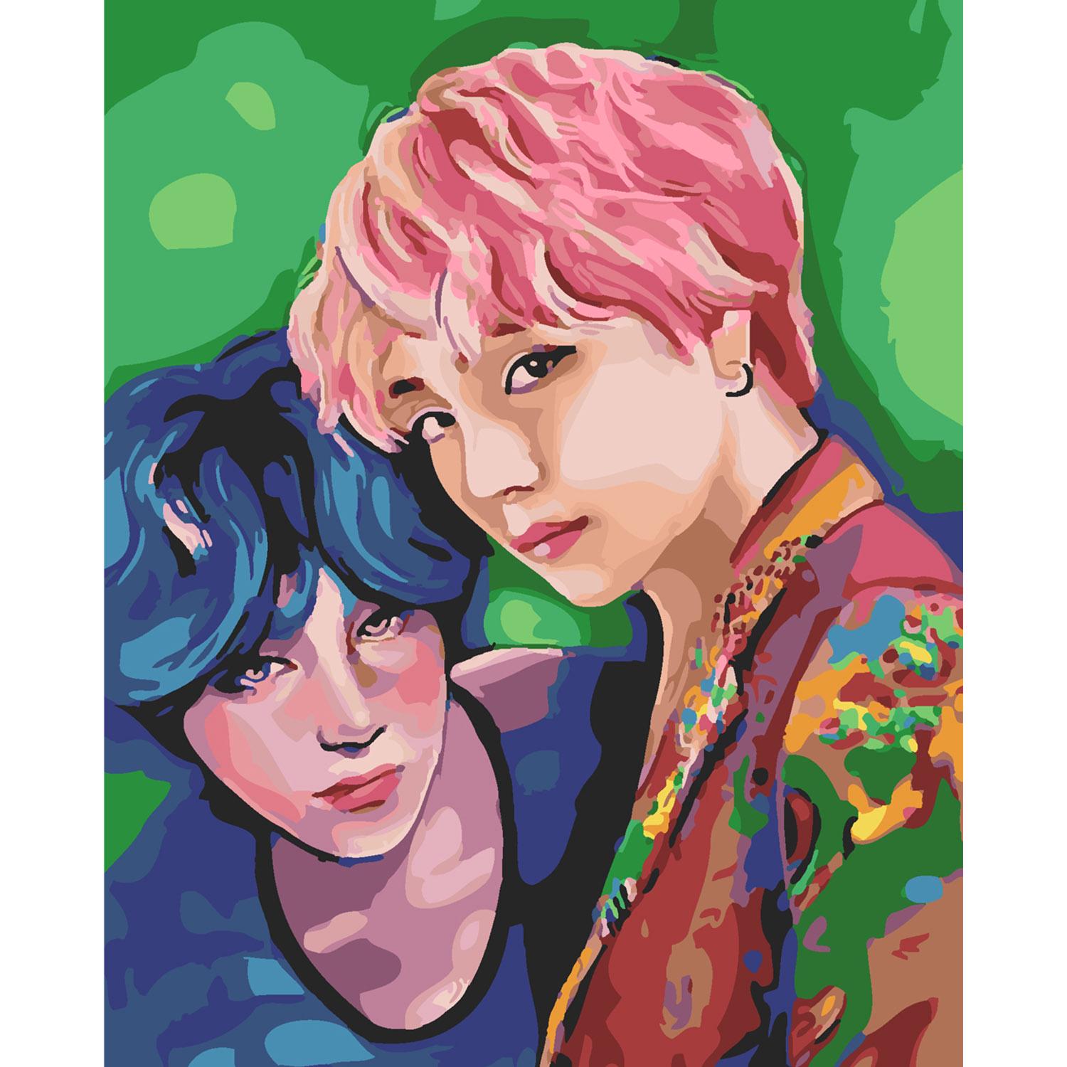 Картина по номерам Strateg Премиум Будь в тренде с лаком 40х50 см (SY6327)