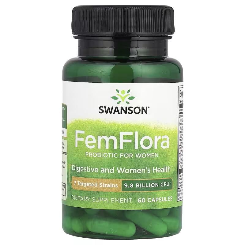 Пробиотики для женщин Swanson FemFlora Probiotic for Women 60 капсул