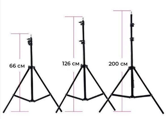 Телескопический штатив-тренога для кольцевой лампы 2.1 м (9933f4c5) - фото 3