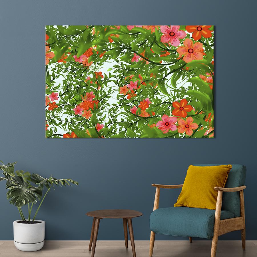 Картина на холсте Гибискус 51x34 см (775-1)