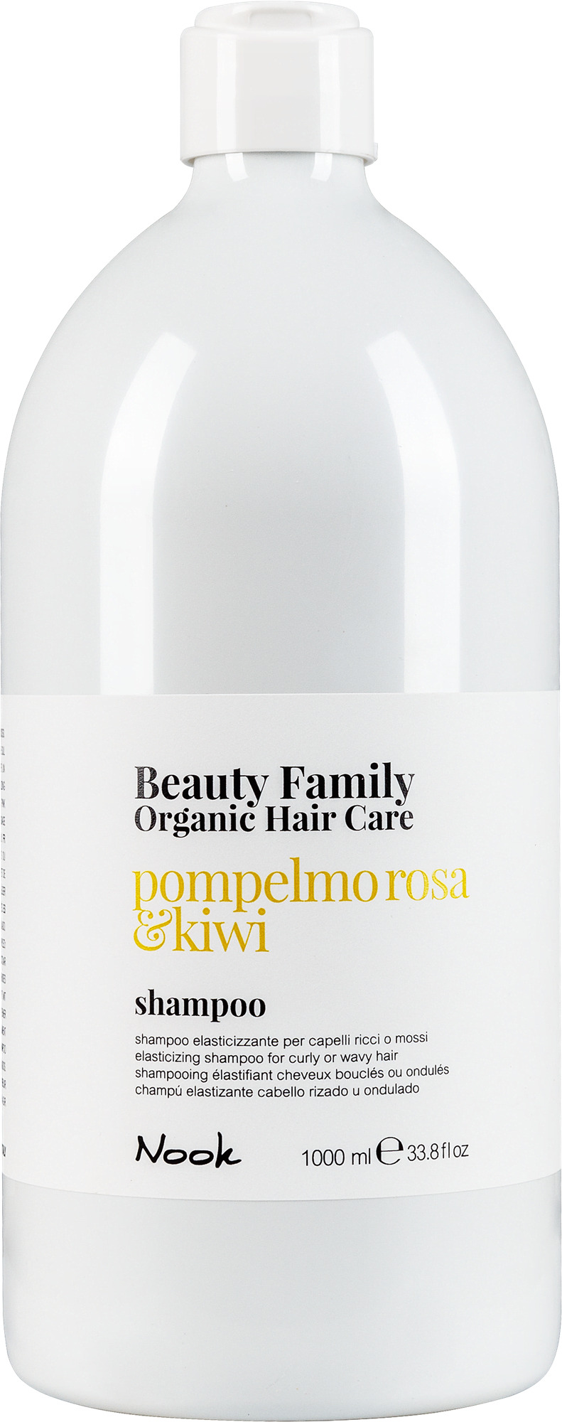 Шампунь Nook Cosmetics BEAUTY FAMILY ORGANIC для еластичності кучерявого і виткого волосся 1000 мл (5635) Шампунь Nook Cosmetics BEAUTY FAMILY ORGANIC для еластичності кучерявого і виткого волосся 1000 мл (5635)