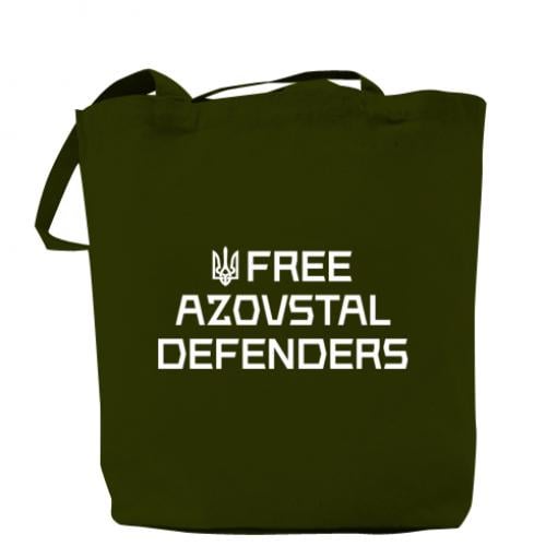 Шопер Free Azovstal Defenders 37х41 см Хакі (18042289-23-205279)