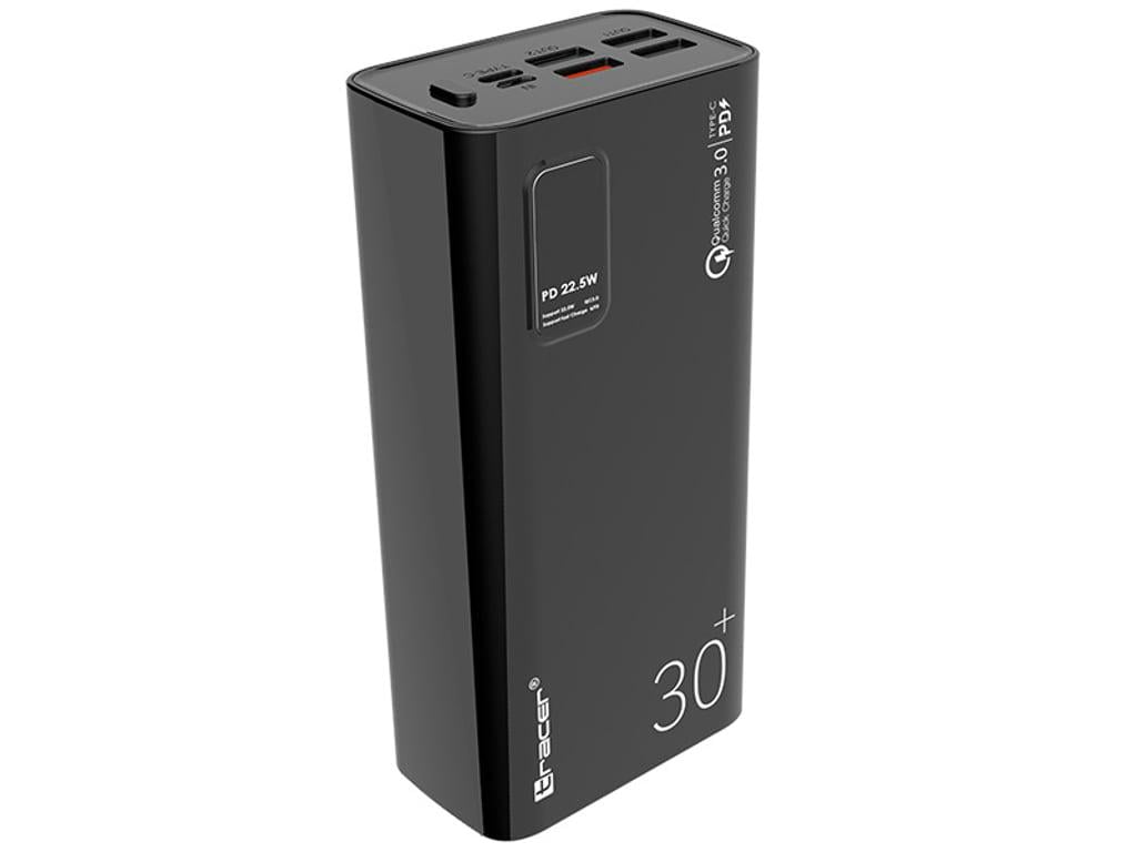 Повербанк Tracer 30000 mAh 20W QC3.0/PD Black (TRABAT47062)