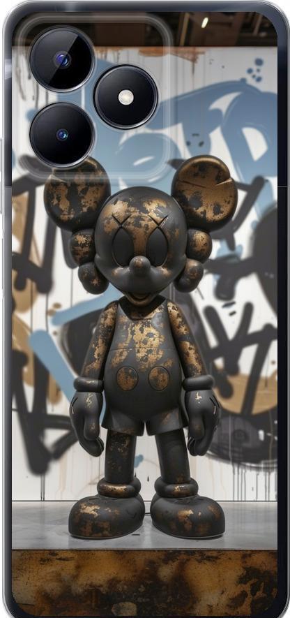 Чехол на Realme C51 Bronze kaws v2 (6098u-3467-42517)