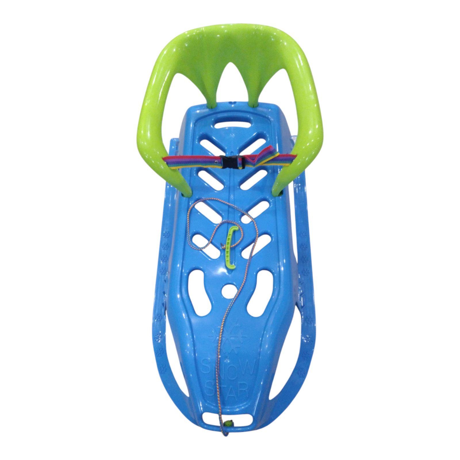 Санки-дитячі зі спинкою Marmat Snow Star Синій (11119) - фото 8