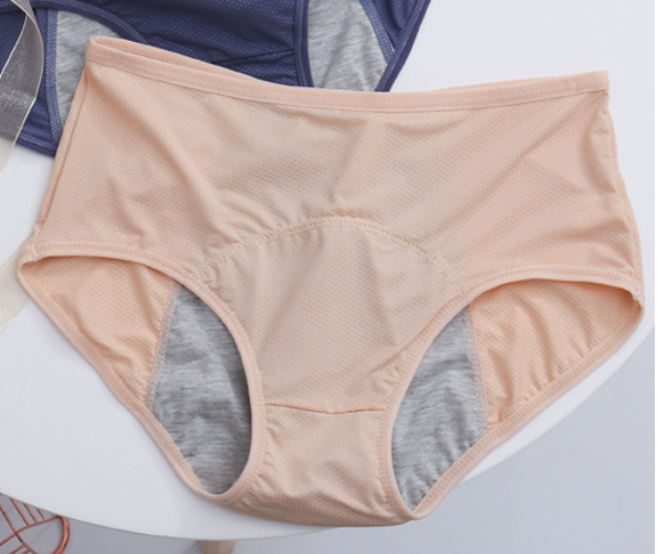 Трусы слипы для месячных от протеканий нейлон 2XL Бежевый