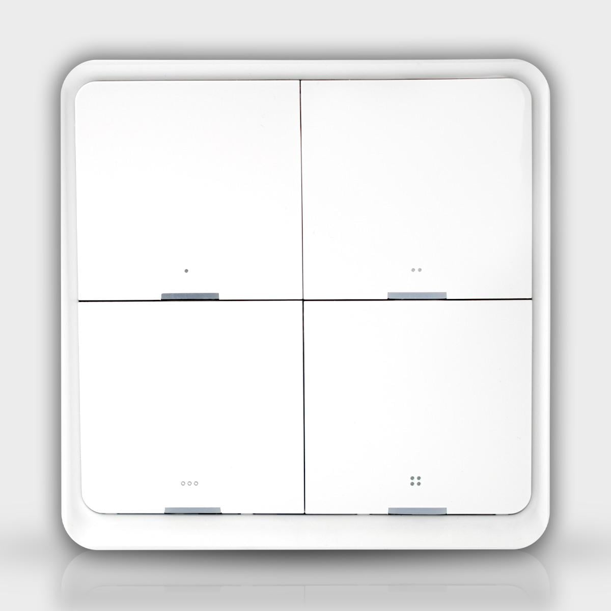 Выключатель накладной Tuya smart Zigbee Moes 4 клавиши Выключатель накладной Tuya smart Zigbee Moes 4 клавиши