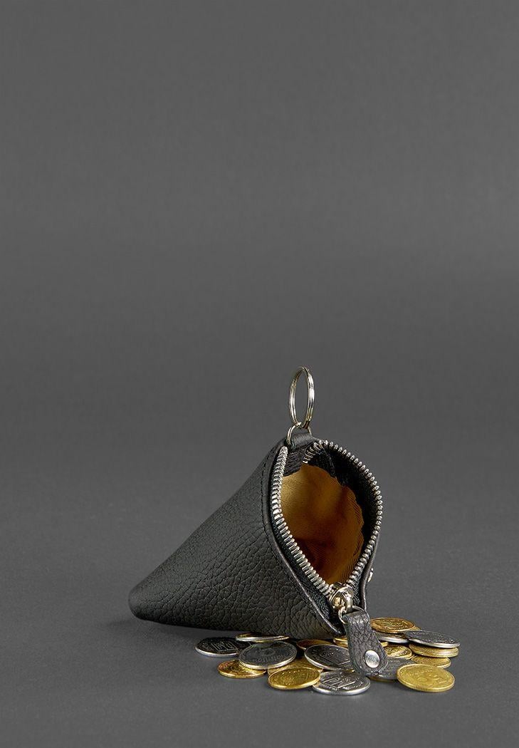 Монетница кожаная 2.0 Пирамида Черный (A-026504) - фото 2 Монетница кожаная 2.0 Пирамида Черный (A-026504) - фото 2