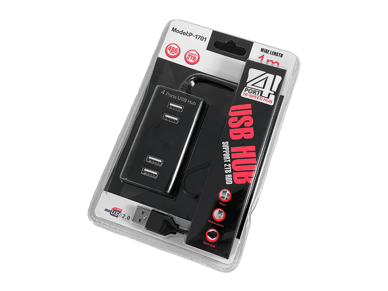 USB-хаб на 4 порта USB 2.0 (P-1701)