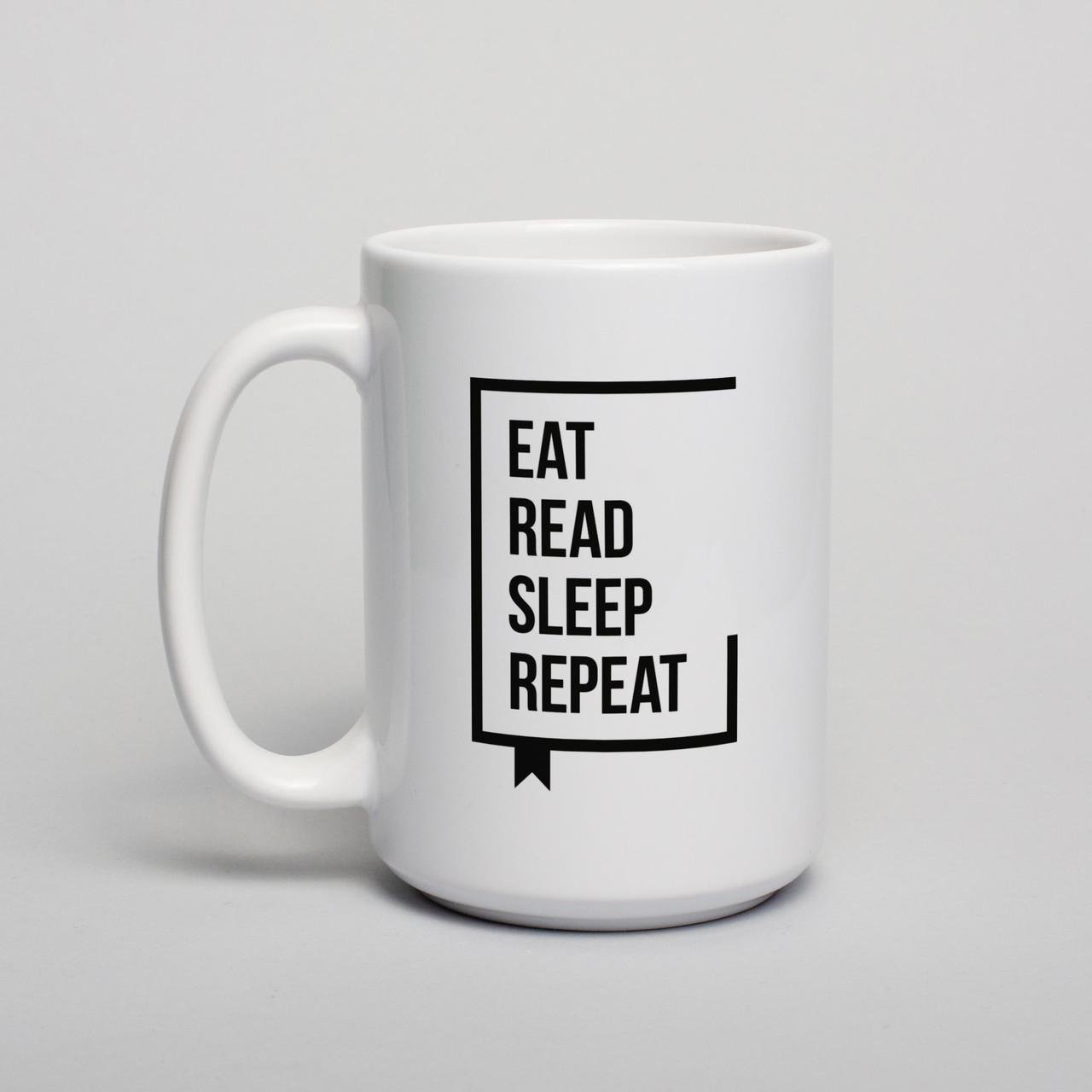 Чашка Eat Read Sleep Repeat 300 мл (BD-7756)