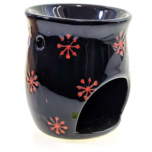 Аромалампа керамическая Snow 10х8х8 см Black