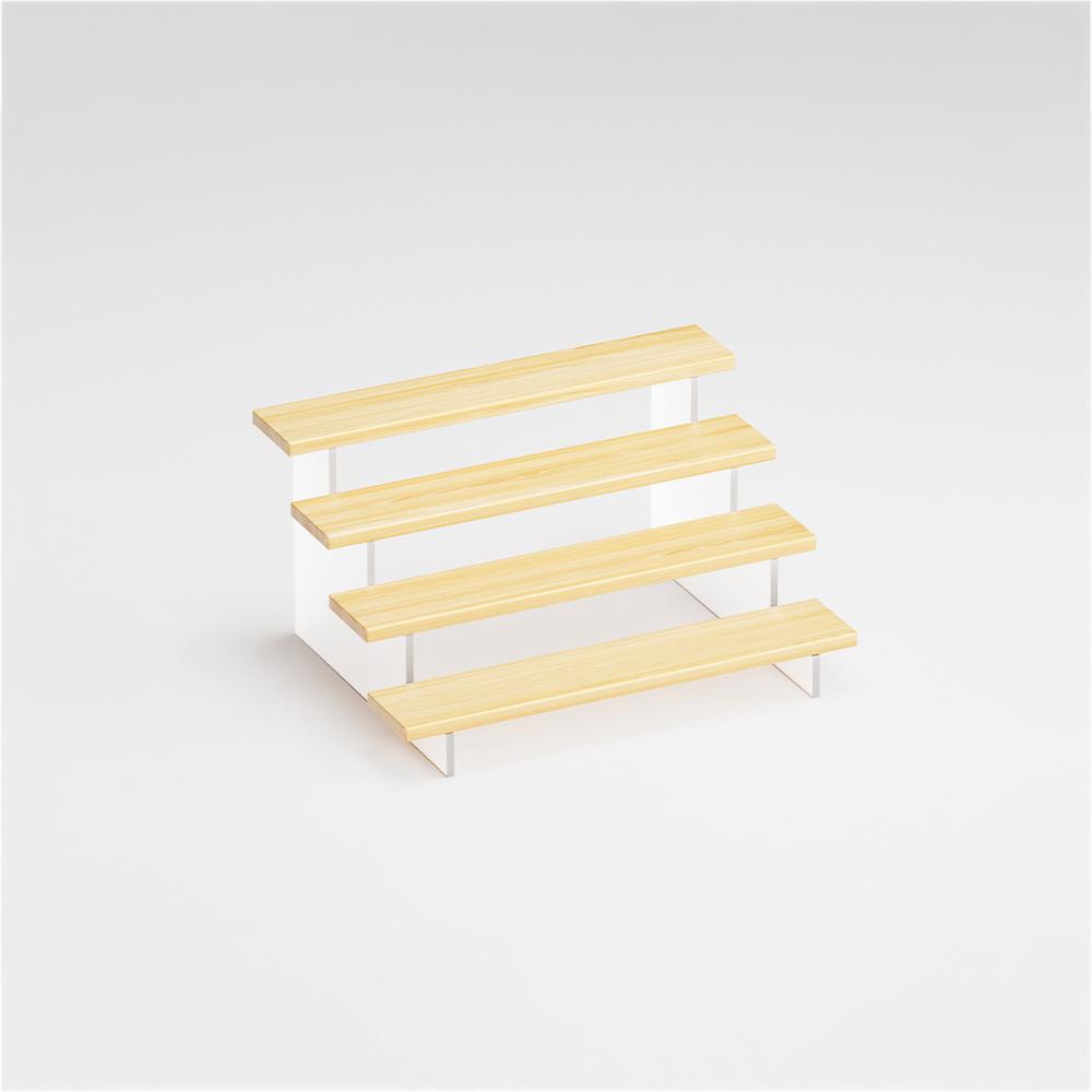 Товарная подставка-стенд на 4 полки для косметики лаков 300х220х155 мм (TPS-4p2)