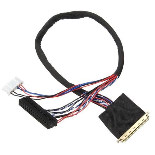 Кабель шлейф LVDS I-PEX 40pin 1 канал 6 біт для РК матриць LP140WH1 Кабель шлейф LVDS I-PEX 40pin 1 канал 6 біт для РК матриць LP140WH1