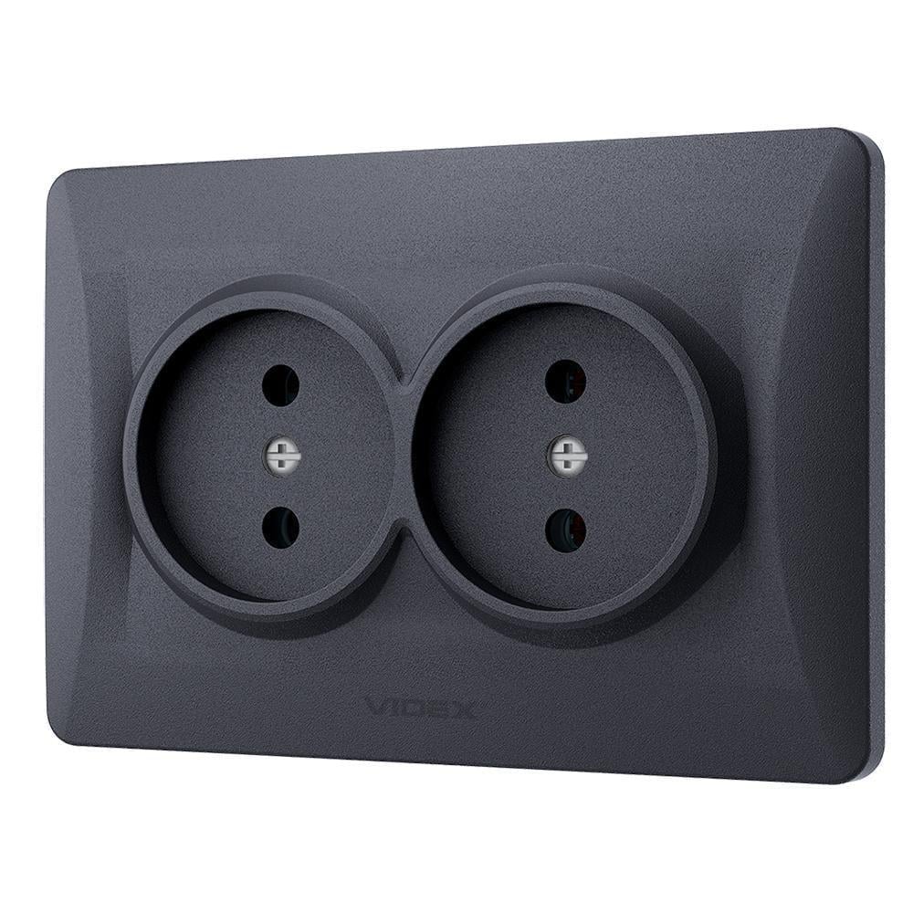 Розетка Vіdех Bіnеrа подвійна Чорний (22551022) Розетка Vіdех Bіnеrа подвійна Чорний (22551022)