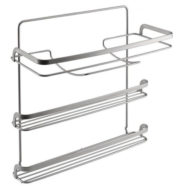 Полка 3 секции Metaltex polytherm Серый металлик (350424)