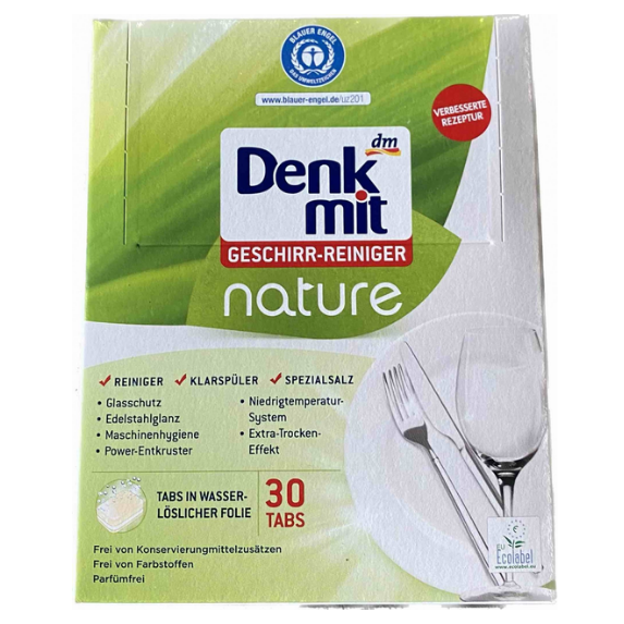 Таблетки для посудомийних машин DenkMit Nature 30 шт. (4066447369656)