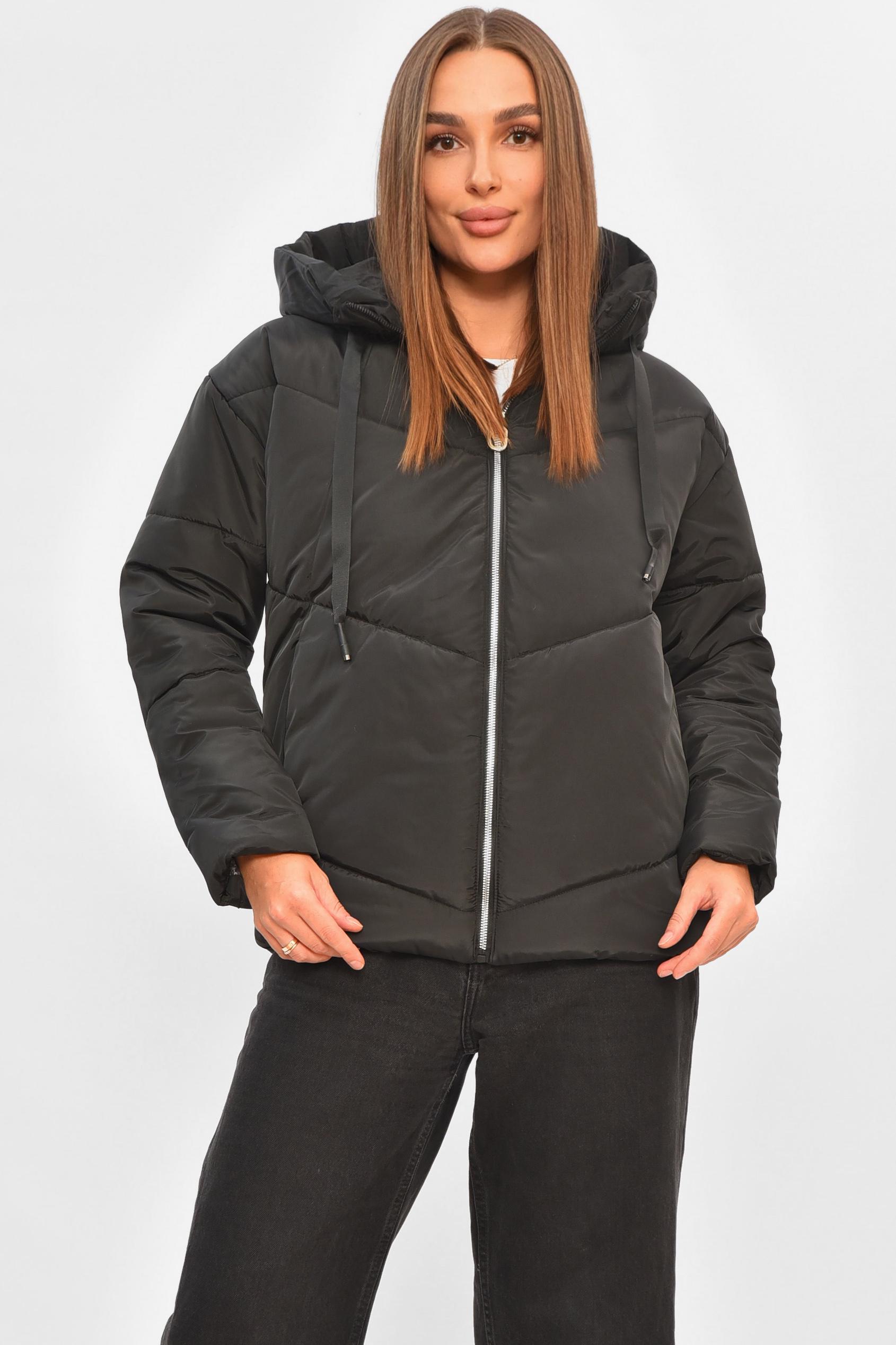 Куртка жіноча демісезонна S Чорний (197282)