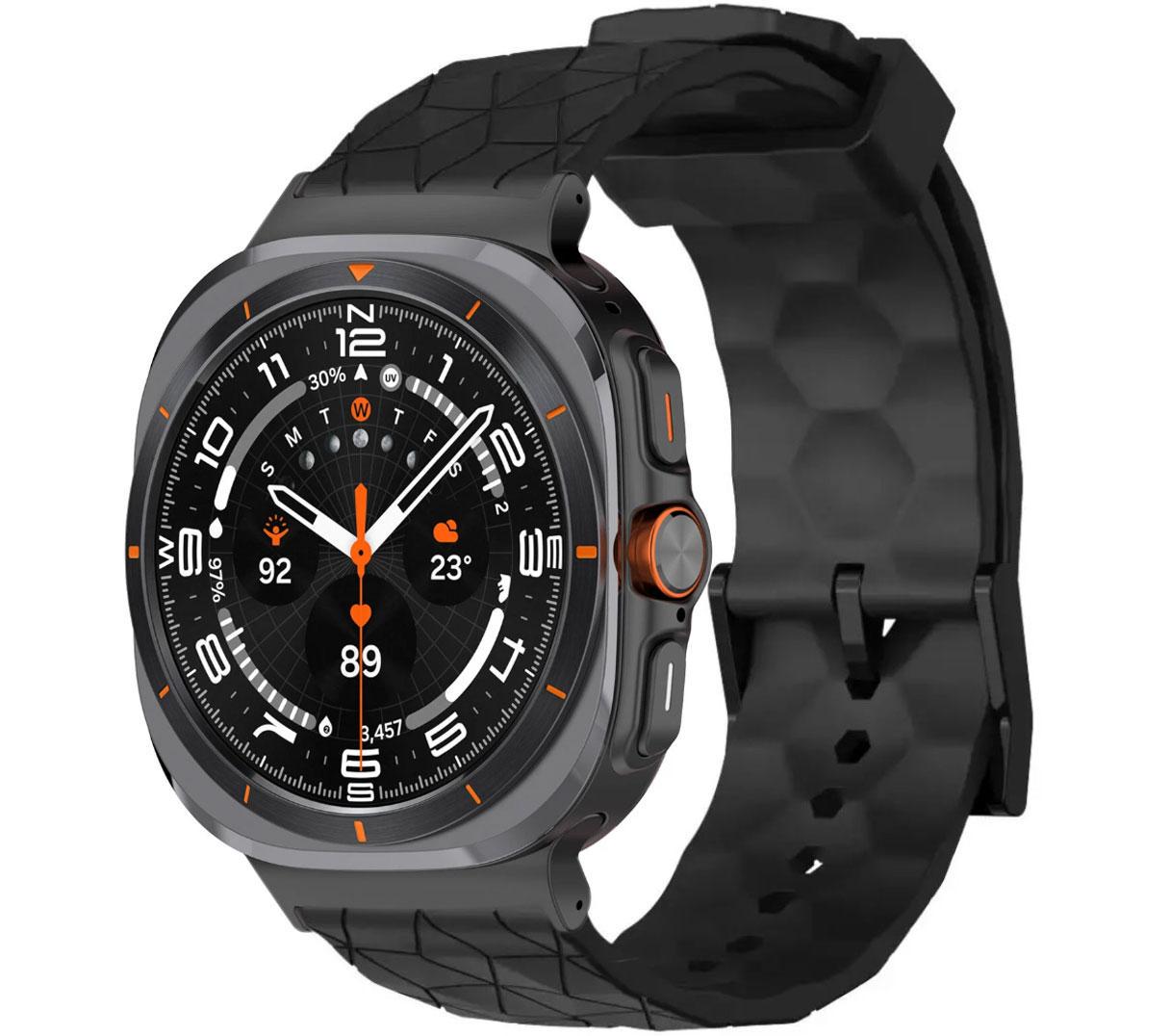 Ремешок для смарт-часов Primolux Dimond Samsung Galaxy Watch Ultra 47 мм SM-L705 Black (2776733773) - фото 2 Ремешок для смарт-часов Primolux Dimond Samsung Galaxy Watch Ultra 47 мм SM-L705 Black (2776733773) - фото 2