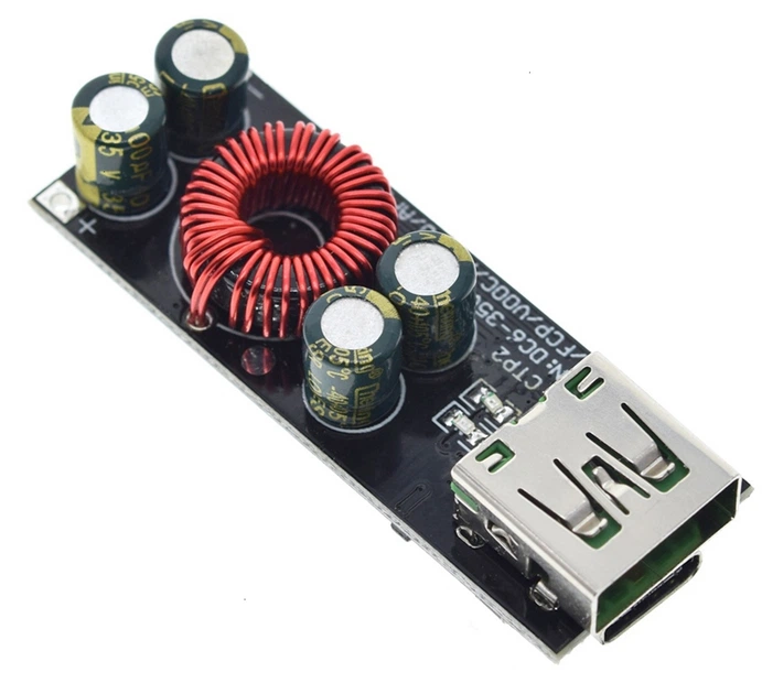 Модуль швидкого заряджання QC4.0 QC3.0 USB Type-C 6-35V 65 W DC-DC знижувальний перетворювач (35688830)
