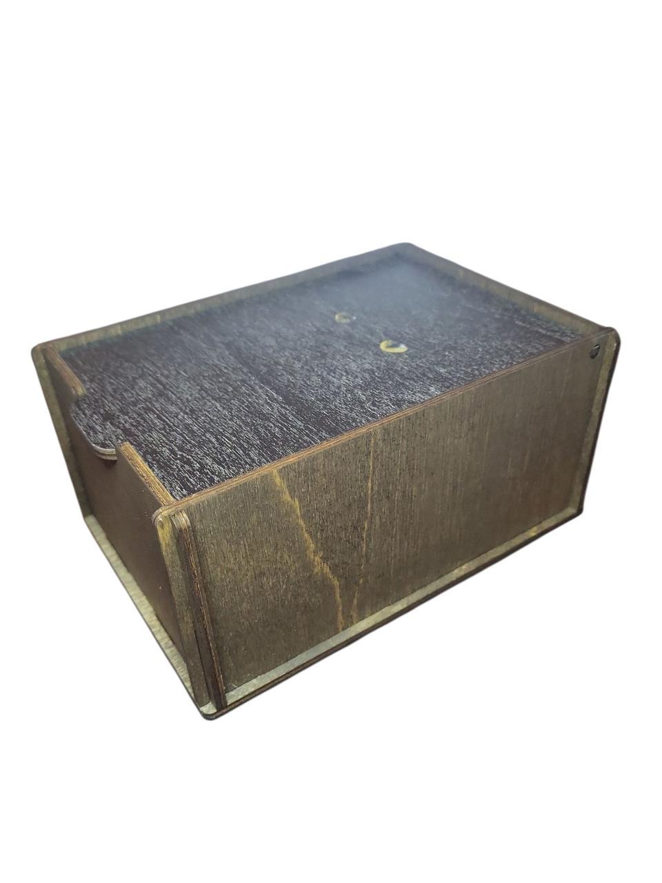 Коробочка деревянная для карт таро Глаза кота 17х11,5х8 см Коричневый