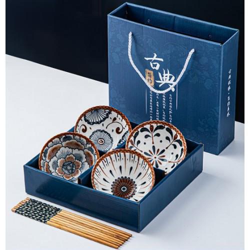 Набір керамічних піал для рису Перевага геометрії 4 шт.