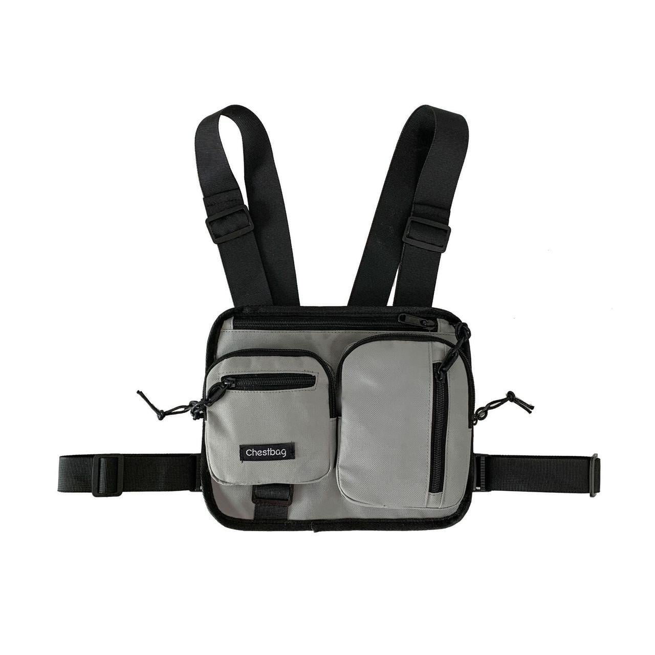 Нагрудная сумка 6013 CHESTBAG Серый (14013053)