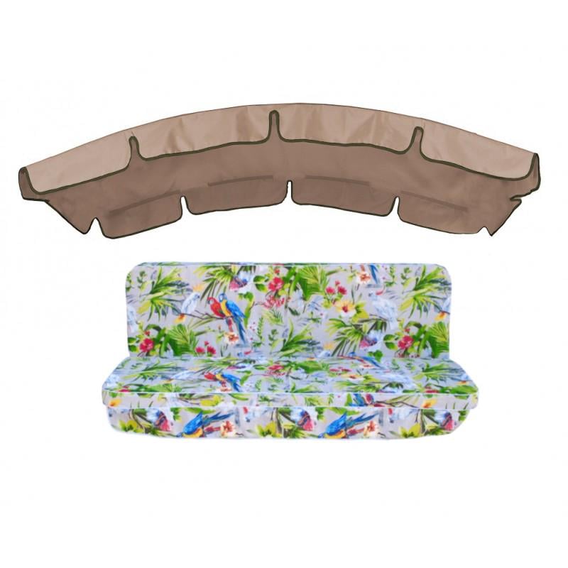 Комплект подушек для качели eGarden Loros Rojo 180x110x6 тент 120x210 Комплект подушек для качели eGarden Loros Rojo 180x110x6 тент 120x210