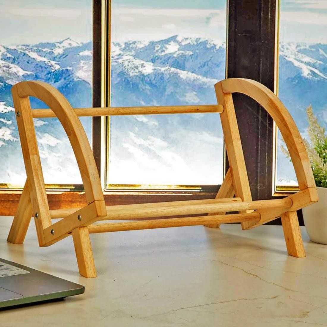 Полка книжная настольная из дерева Протос Карри (КПА-003503)