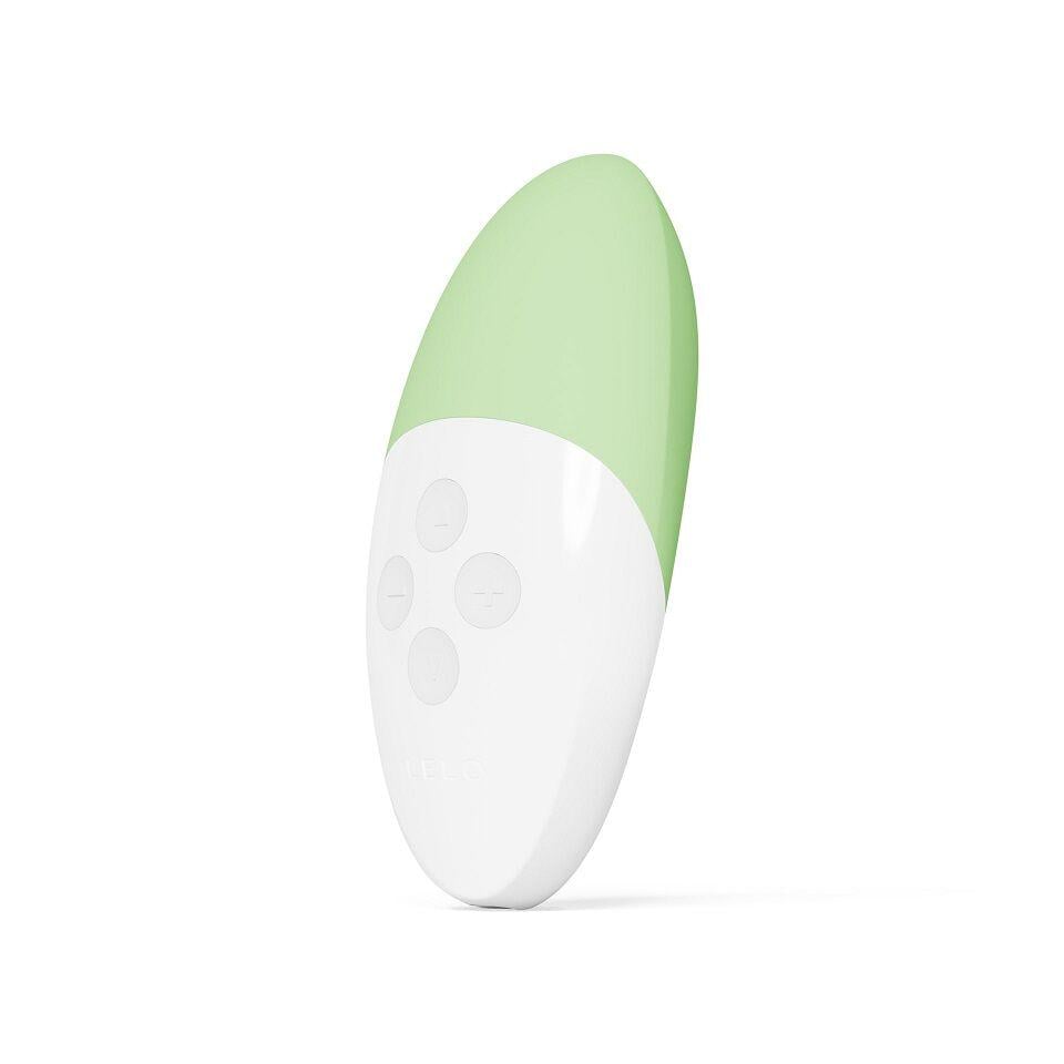 Вибратор для клитора со звуковой активацией LELO SIRI 3 9,6 см Зеленый с белым (51283)
