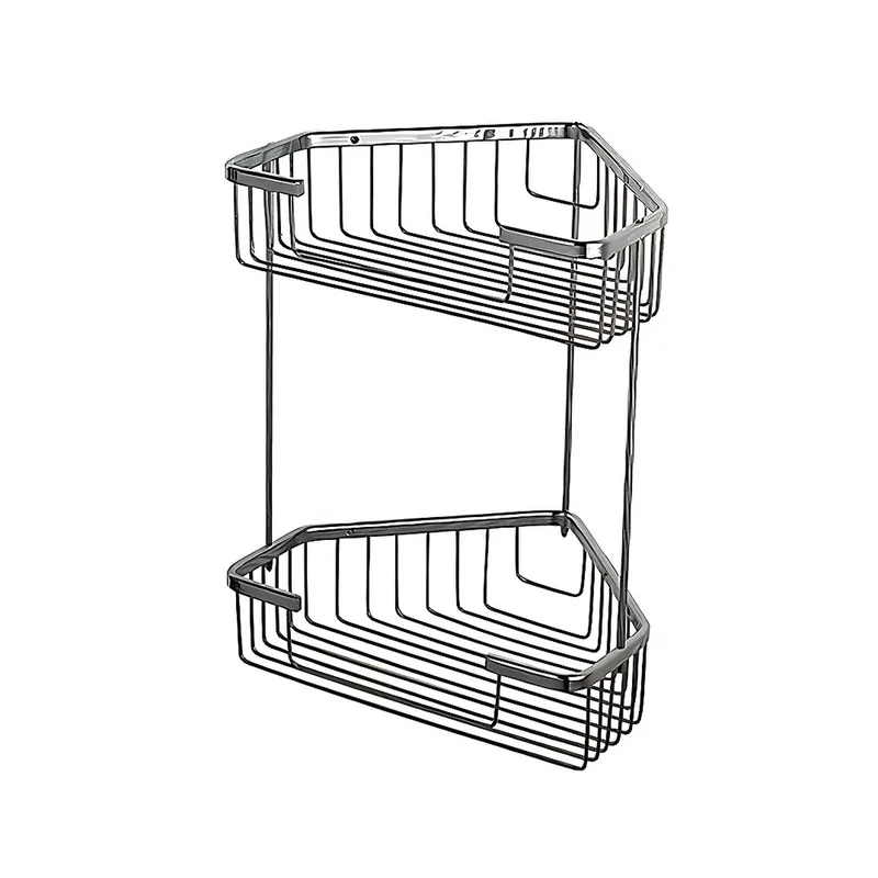 Полочка-решетка Haiba HB335-1 угловая двухъярусная Полочка-решетка Haiba HB335-1 угловая двухъярусная