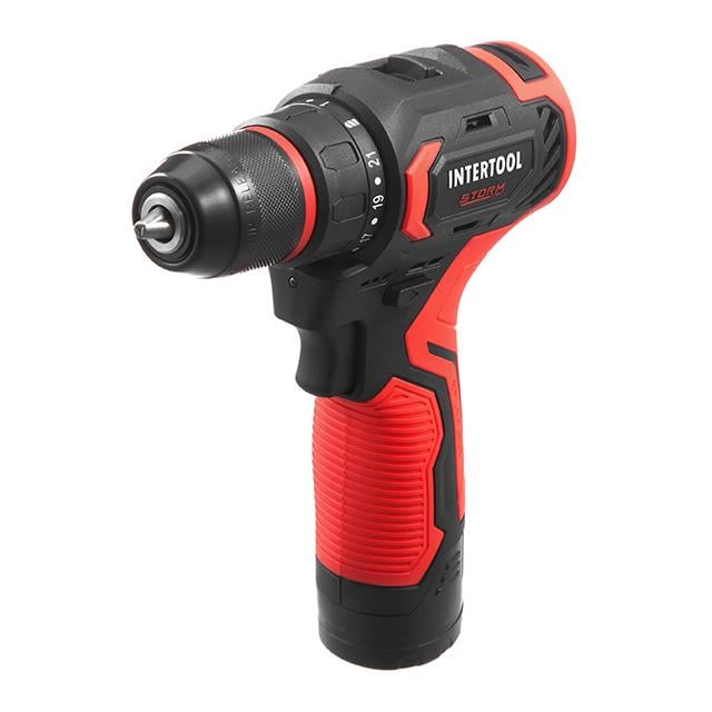 Дриль-шуруповерт акумуляторний безщітковий двигун 12 В 50 Nm 0-500/0-1900 об/хв патрон 08-10 мм 20 Аг (WT-0322)