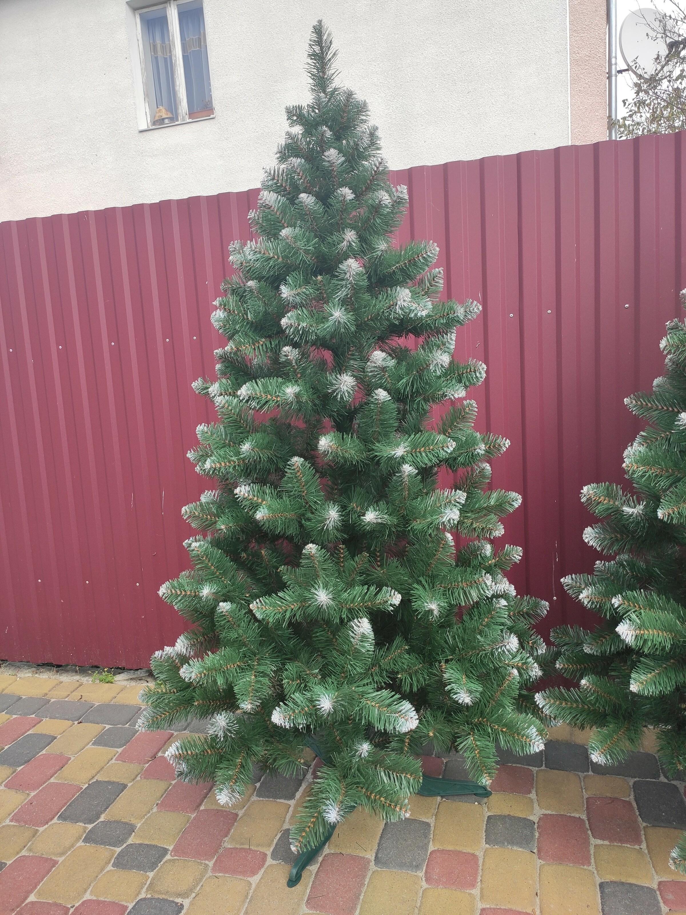 Ялинка штучна Хатинка Снігова Королева із засніженими кінчиками та підставкою 1,80 м Зелений (С.К-180) - фото 1 Ялинка штучна Хатинка Снігова Королева із засніженими кінчиками та підставкою 1,80 м Зелений (С.К-180) - фото 1