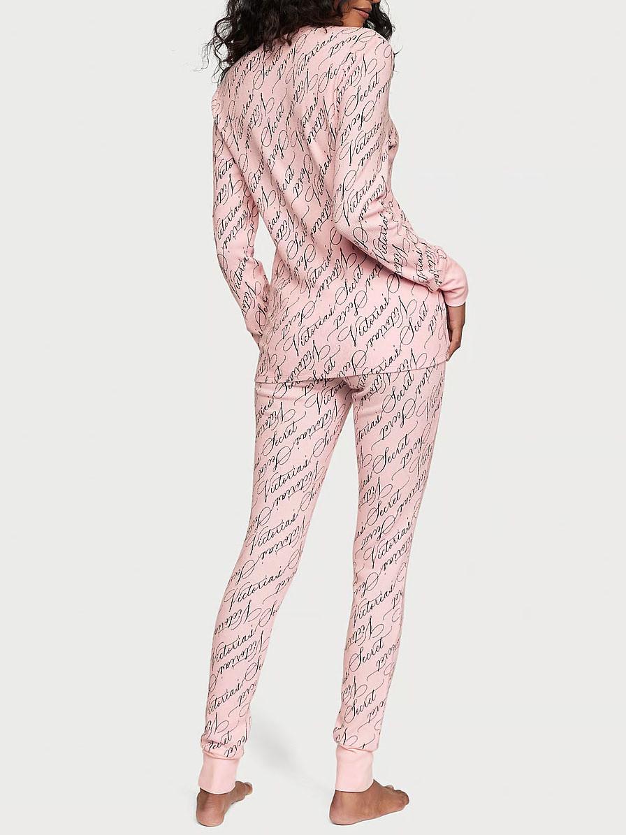 Піжама жіноча термо Victoria's Secret кофта/штани XS Рожевий (2396394097) - фото 2