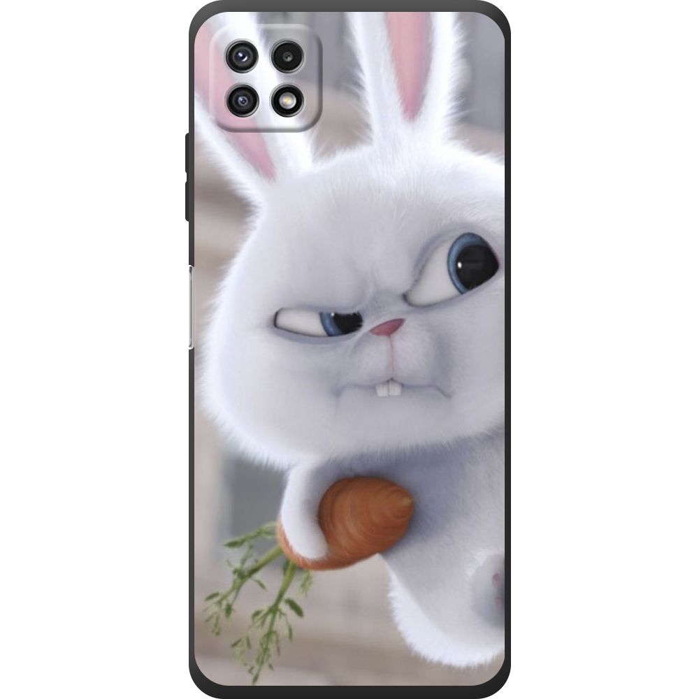 Чехол BoxFace Samsung Galaxy A22 5G (A226) Rabbit Snowball Черный силикон (44332-up1116-44335)