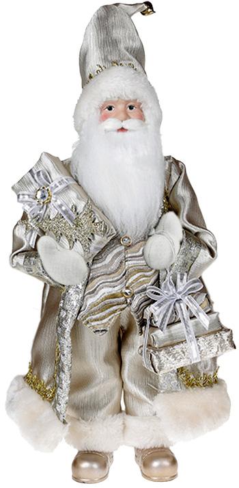 Фигура Санта с подарками 46 см мягкая игрушка Шампань (BD-845-214)