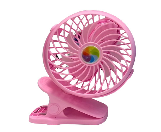 Вентилятор Mini Fan прищепке Розовый (2628-10)