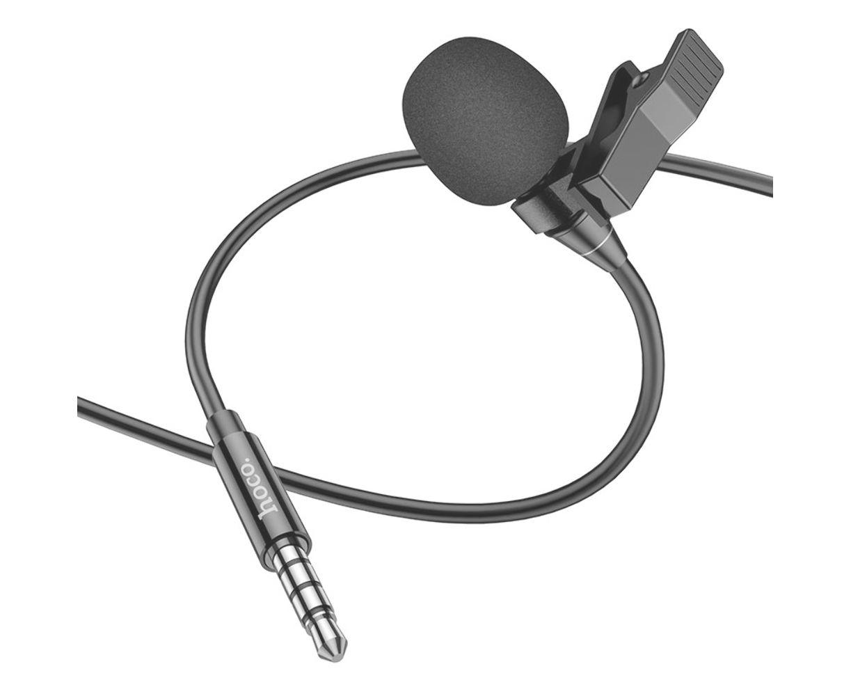 Мікрофон петличний Hoco L14 Lavalier Audio microphone AUX 2 м 3,5 мм Чорний - фото 6