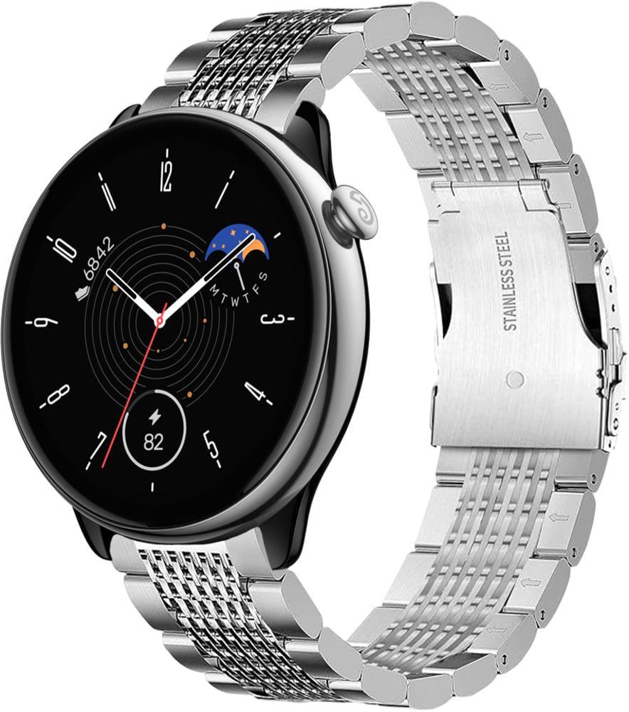 Ремешок металлический Gripix для Amazfit GTR Mini Silver (41743-59) Ремешок металлический Gripix для Amazfit GTR Mini Silver (41743-59)