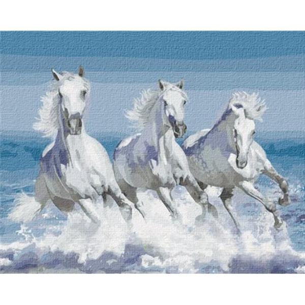 Картина по номерам Идейка КН4266 Стремительная волна 40х50 см (L066242)