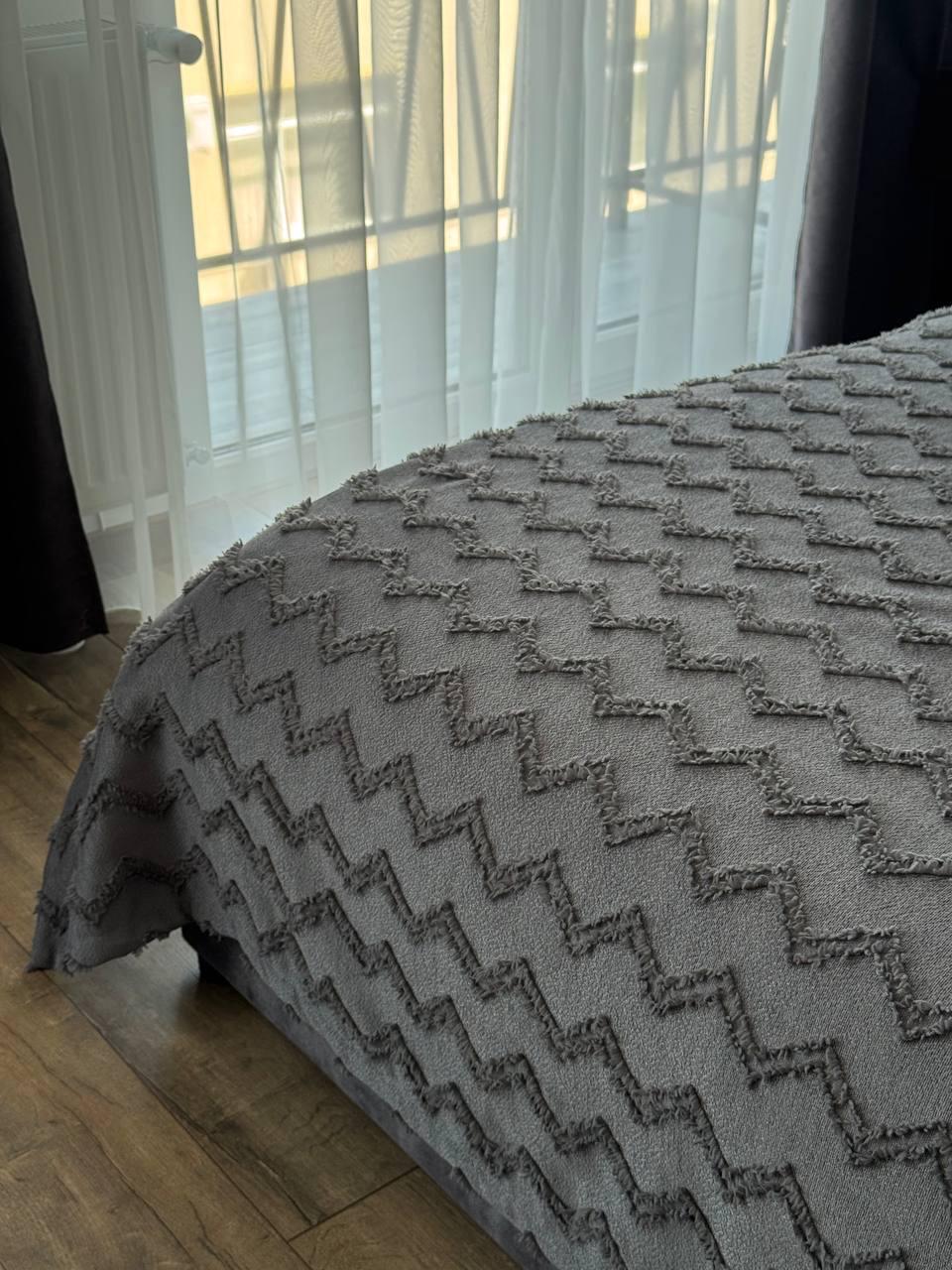 Покрывало Хельга 140x250 см Графитовый (20774-10-140x250cm) - фото 5 Покрывало Хельга 140x250 см Графитовый (20774-10-140x250cm) - фото 5