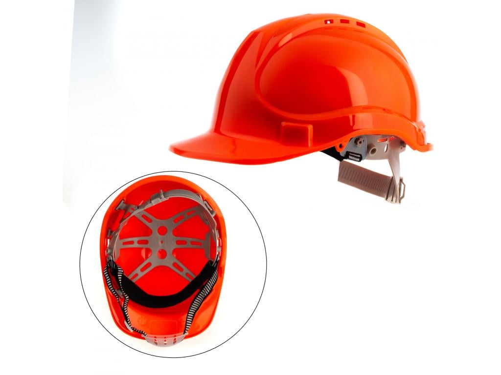 Шолом будівельний P-587 Помаранчевий (M000040) - фото 2 Шолом будівельний P-587 Помаранчевий (M000040) - фото 2
