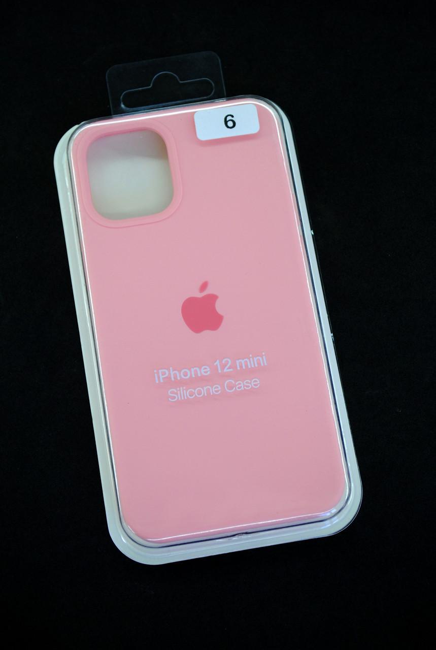 Чехол для телефона iPhone 12mini Silicone Case FULL №6 light pink