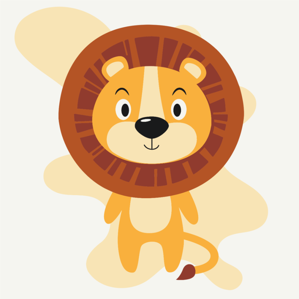 Роспись на холсте Brushme Львенок 20х20 см (MBS015) Роспись на холсте Brushme Львенок 20х20 см (MBS015)