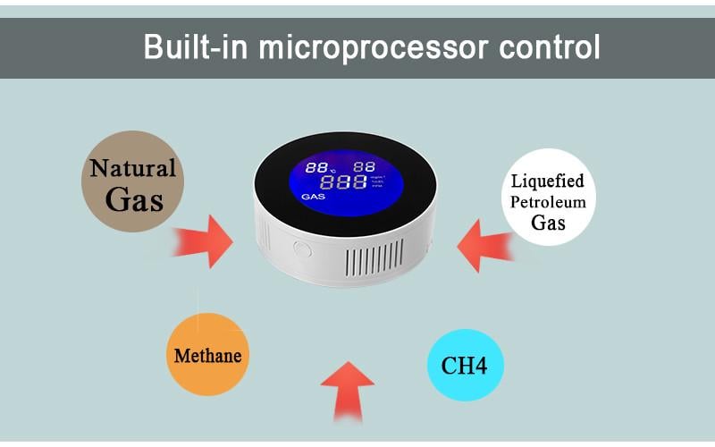 Датчик утечки природного газа с сиреной и WiFi Tuya Gas Alarm Sensor - фото 6