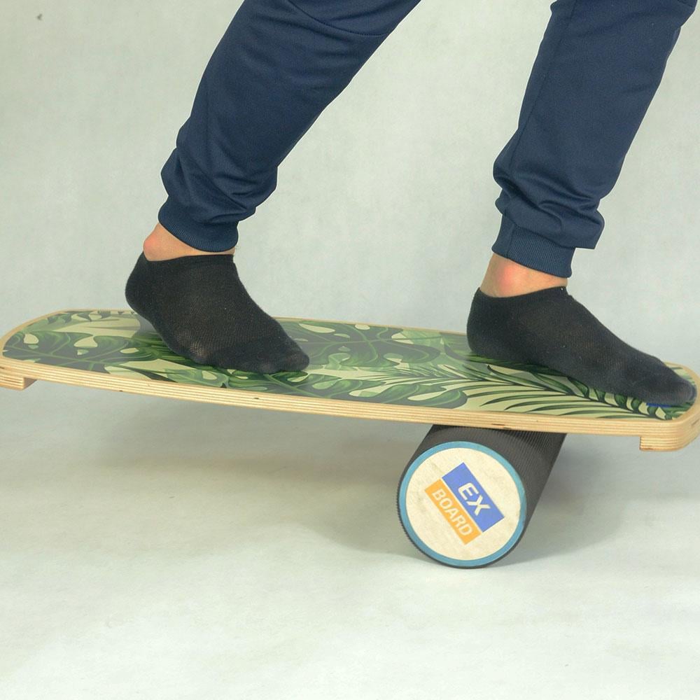 Балансборд Ex-board Green чорний валик 13 см у резині (EX32) - фото 3 Балансборд Ex-board Green чорний валик 13 см у резині (EX32) - фото 3