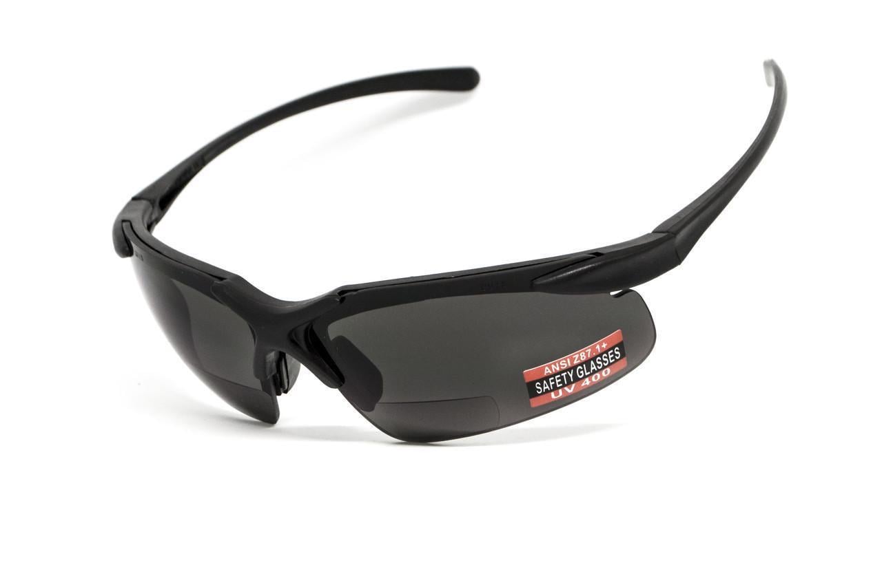 Очки бифокальные защитные Global Vision Apex Bifocal +2,0 Серый